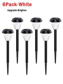 6Pack Ultra Bright Solar Outdoor Lights Decorative, Faster Charge Solar Pathway Garden Lights Up To 12H Auto On/Off, Solar Lights Outdoor Waterproof For Walkway Yard Lawn(1/2/6Pack) - Multicolor - View 13