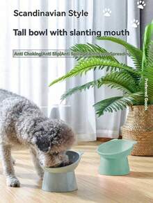 Wysokiej jakości, trwała, jednoczęściowa miska na karmę dla zwierząt z polipropylenu (PP), z pochyloną, wysoko wyprofilowaną osłoną szyi i korpusem o dużej średnicy, idealna do codziennego karmienia kotów i psów. Pomaga chronić kręgosłup szyjny zwierzęcia i wspomaga trawienie. Posiada antypoślizgową podstawę, która zapobiega przewracaniu się. Jest łatwa w czyszczeniu, trwała i higieniczna, idealna do użytku w domach, sklepach zoologicznych, lecznicach dla zwierząt i innych miejscach. To idealny wybór do karmienia zwierząt.