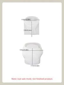 1 set Moule en silicone en forme de Père Noël pour boîte de rangement. Moule DIY créatif pour bougies, tasses, plâtre, décorations de Noël pour la maison, ornements en résine époxy, fabrication d'artisanat avec motif de Père Noël barbu