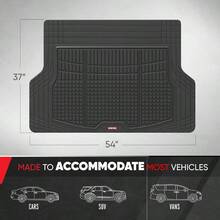 Premium FlexTough All - Cargo Liner U2013 Traction Grips Design, Heavy Duty Trimmable Trunk Liner Car Truck SUV, Black OF - 985 - BK - 黑色 - 查看 4