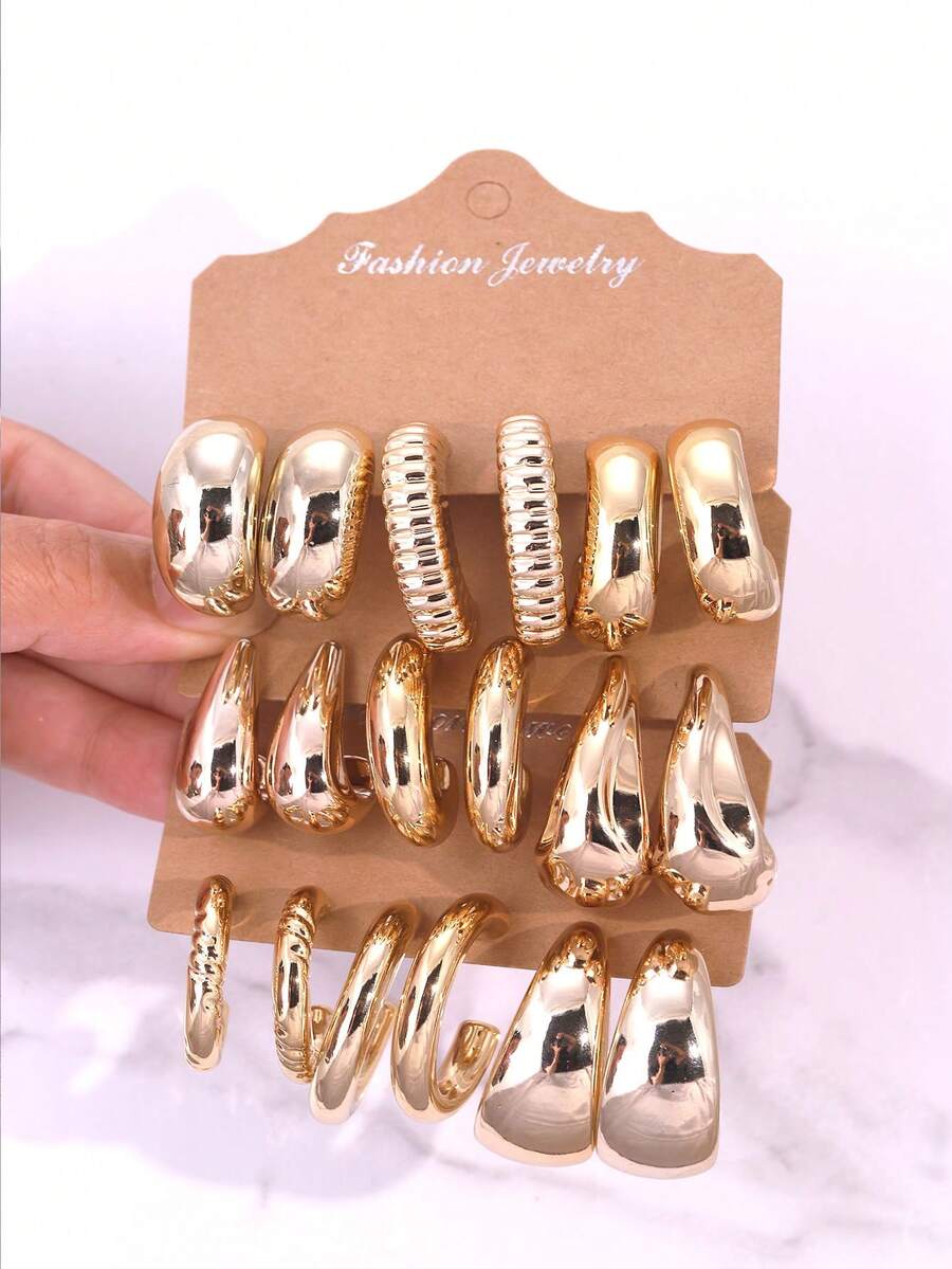 Pendientes de aro en forma de gota de agua vintage, pendientes personalizados de lujo con estética de alta gama, estilo europeo y estadounidense de comercio transfronterizo