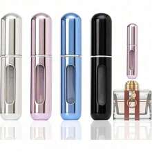 (Free Shipping)Portable Mini Refillable Perfume Atomizer Bottle, Travel Size Refillable Perfume Refill Bottle - Perfume Atomizer Refillables, Scent Pump Case, Small Perfume Spray 4 Pcs Pack Of 5 Ml - Nước hoa-A - Xem 1