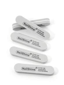 10 件装可水洗迷你海绵指甲锉，100/180 粒度 - 灰色 - 查看 2