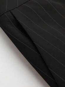 Plus Women's Chic Striped High Waist Wide Leg Casual Pants