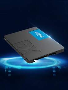 Crucial BX500 SATA SSD 2.5 英寸，可实现快速数据访问，是 PC 和笔记本电脑的可靠存储解决方案，可提升您的系统性能 - 黑色 - 查看 7