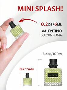 Valentino Born In Rome Green Stravaganza Eau De Parfum Xịt Dành Cho Nữ Mini EDP 0.2oz/6ml - EDP - Xem 4