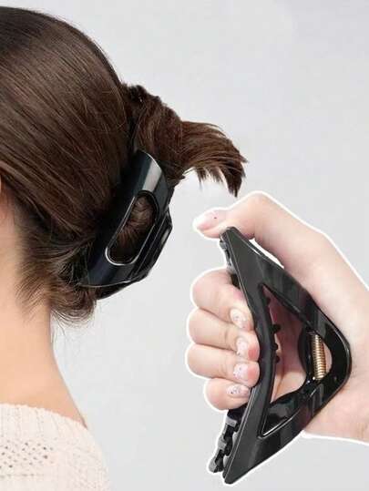 1 件柔软硅胶三角爪夹，适合稀疏头发的女士，2025 新款时尚发爪发饰，适合盘发，秋冬发夹，女士发饰，适合度假装扮，女士优雅发夹