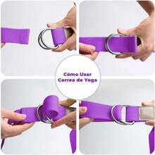 Bloques de Yoga, Bloques para Pilates con Correa de Estiramiento, Bloques de Yoga Suaves y Antideslizantes, Bloques de Ayuda para Apoyar de Yoga, Modificar Postura, Resistir a la Presión - Morado - Ver 6