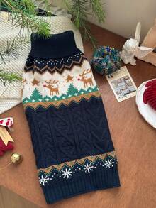 Christmas Cute Pet Sweater, Small Dog/Cat Clothes, Warm Pet Apparel For Autumn/Winter