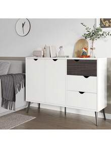 Mueble Bufetero Aparador Credenza Bufetera Con 2 Puertas - Blanco - Ver 9