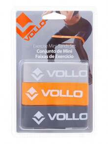 Kit 3 Vollo Mini Bands Elastic Bands Functional Training, Yoga, Physiotherapy, Strength And Resistance - Miscellaneous - View 2