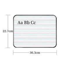 1Pc Four Lines And Three Compartments 30.3*22.7cm Double-Sided Writing Board A4 Home Message Board English Edged Small Whiteboard
