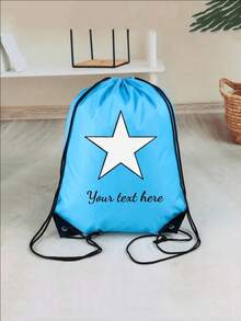 Personalized Nylon Drawstring Pocket With Name, Text Or Logo, Custom Backpack For Event Planners. A Bag Suitable Men And Women Daily Use, Going Out, Exercising, Traveling, Shopping, At The Beach. Perfect Christmas, Thanksgiving, Back To School, Workplace, Work, Commute, Parties, Gatherings. An Ideal Gift Women. The Perfect Christmas Moms, Teachers Daughters.Personalized Daughters. - Multicolor - View 14