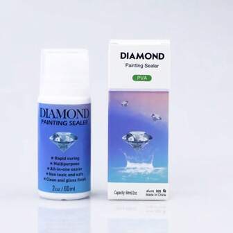 120ml (1 Bottle Of Glue + 1 Brush) Diamond Painting And Puzzle Seal, New DIY Diamond Painting Tool