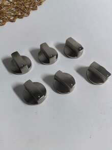 3 Packs 8mm Stove Knobs Replacement, Zinc Alloy Cookware Control Switches, Metal Buttons, Suitable For Stove, Gas Stove, Microwave (45° Switch), Easy Direct Replacement, No Tools Needed