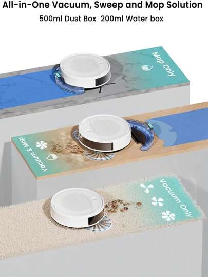 Lefant LEFANT M310 Ultra Robot Stofzuiger Mop 6000Pa Suction 3.1in Slim 170Mins 3D Navigation APP Control Pet Hair Tapijt view 4