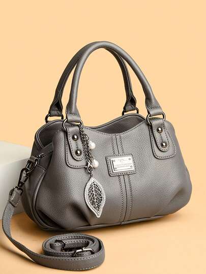 KAIDIFEINIROO High Quality PU Leather Women's Shoulder Bag Lightweight Tassel Decorative Handbag Women's Retro Mother Bag Elegant Small Bag Casual Crossbody Bag