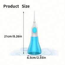 1pc Manual Portable Handheld Tooth Cleaner, Water Flosser Oral Irrigator Withtongue Scraper And Dental Floss, Nasal Irrigator, Dental Flossers For Home Oral Care, For Daily Oral Hygiene And Travel Use, A Thoughtful Gift For Festive Gift Exchanges!