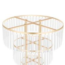 SHIOUCY Hochzeit Gold Kristall Blumenständer, Runder Sockel, Kristall Blumenständer - 1PC - Übersicht 9
