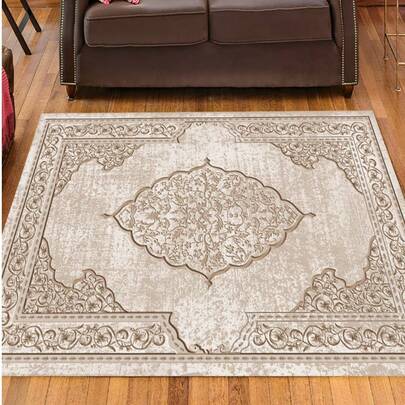 1Piece Modern Turkish Carpet, Pattern Area Rug, Minimalist Elegant Carpet, Multi-Purpose Stylish Creative Home Decor Rug, Living Room, Bedroom, Entryway, Kitchen, Bathroom, Home Office, 50*70cm, 140*200cm, 100*150cm, 200*200cm, 80*200cm, 200*300cm