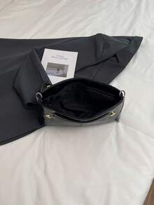 2025 New Luxury Charming Refined Elegant Retro Women's Handbag, Large Capacity Minimalist Party Evening Shoulder Crossbody Clutch - Black - View 7