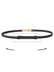Fashionable Women's Slim Waist Buckle Adjustable Waist Belt Summer, School Fall, Autumn, Halloween