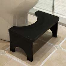 竹制马桶凳，改善蹲姿，升高平台，竹子材质，适用于厕所和浴室