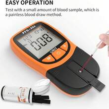 UriT Portable Blood Lipid Analyzer 5-In-1 For Rapid Detection Of Cholesterol/Triglycerides/High-Density/Low-Density Lipoprotein - Orange - View 5