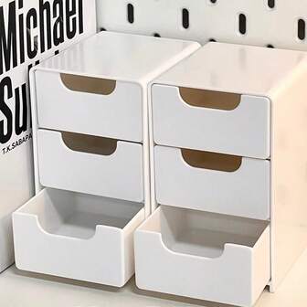 1pc Minimalist Desktop Storage Box, Drawer Style Organizer Rack