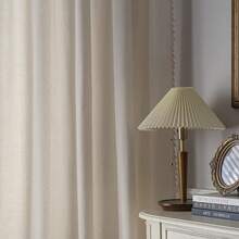 Sutuo Home Boho Curtain With Handmade Tassels, Rod Pocket Window Treatment Vintage Rustic Bohemian French Farmhouse Semi-Blackout Solid Drape For Bedroom, 1 Panel 59" W X 84" L,Cream White - 奶油白色59寬x84公升1包 - 查看 3