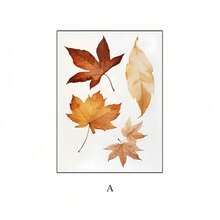 1PC Fall Autumn Maple Leaf Bird Pumpkin Chrysanthemum Posters Prints Canvas Painting Nordic Wall Art Pictures For Living Room Frameless Home Decor