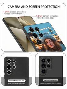 1pc Customized Photo Shockproof High-Definition Phone Case Protective Cover Compatible With Samsung S24/S24 Plus/S24 FE/S24 Ultra, S25/S25 Plus/S25 Ultra, 17 Pro Max/17 Air/16 Pro, Android Phone Cases, Phone Case,Cute Phone Cases ,Aesthetic - Clear - View 7