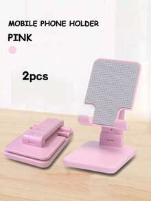 Adjustable & Foldable Ergonomic Polycarbonate Phone Stand, Suitable For Daily Office Use, Sturdy & Portable, Multi-Angle Viewing, Can Also Be Used As Pencil Case, Pencil Bag, Backpack, Back-To-School Essential,Stationery - Multicolor - View 17