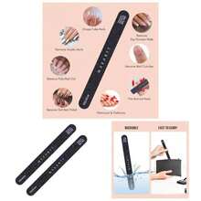 Nail File 180 Grit Emery Boards Nails 10pcs Black Nail Files Professional Washable Doubled Sides Nail File Kit Natural Acrylic Nails Coarse Salon Use