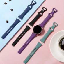 4 Packs Compatible With Samsung Watch 7 Bands/Samsung Watch 5 6 Bands 40mm 44mm/Watch 5 Pro,20mm Soft Slim Soft Replacement Band For Watch 4 6 Classic 42mm 46mm 43mm 47mm White/Sandpink/Pinegreen/Winered