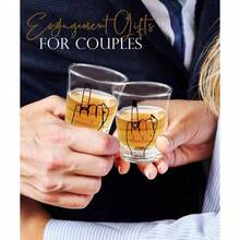 Engagement Gifts Couple, Ring Finger WineWhiskey Glass Set, Bride And Groom Just Married, Mr And Mrs Newlyweds Bridal Shower, Wedding Gifts Couples 2025 - Bộ ngón tay - Xem 5