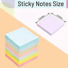 7.6X7.6 Cm Sticky Notes, Sticky Notes, High Quality Sticky Notes, Bulk Sticky Notes, Self-Adhesive Notes, 100 Sheets/Pc