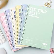 A5/B5 Spiralbuch mit dickem Einband, einfaches liniertes Tagebuch, eleganter Planer