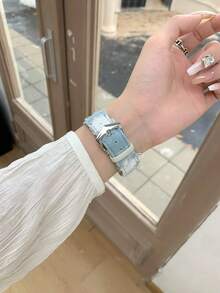 1 pieza Compatible con la correa del Vintage, correa de cuero vaquero rasgado y desgastado para hombre y mujer, compatible con Apple Watch 38/40/41/42/44/45/46/49mm, compatible con Apple Watches Ultra/SE/10/9/8/7/6/5/4/3/2/1 Series, compatible con accesorios de , estilo vaquero del oeste, regalos para novio, regalos para mujeres