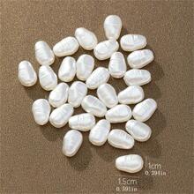 60pcs Baroque Asymmetrical Shaped Beads For DIY Necklace And Bracelet, Fashion Jewelry Making Accessories, Plastic Material, Beading Supplies|Diverse Bead Shapes| Plastic Beads, Bead Accessories