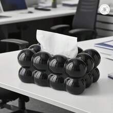 1pc Luxury Cotton Candy Tissue Box, High-End Home Living Room Dining Table Paper Towel Holder, Suitable For Vanity, Nightstand, Countertop, Home Office, Bathroom, Car