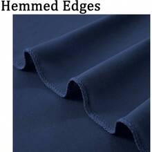 10ftx 10ft Wrinkle Navy Blue Backdrop Curtains Panels, 2 Panels 5x10ft Silky Polyester Photo Backdrop Drapes Birthday Wedding Party Graduation Photography Background - 10英尺x10英尺+海軍藍 - 查看 3