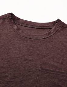 Men's Tear Away Recovery Shirt For Post Surgery Comfort - Burgundy - View 9
