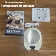 恒温加热杯垫 智能创意家用隔热杯垫 加热 恒温办公室暖杯器 适用于所有杯子 户外露营野餐厨房等秋冬必备 智能饮料加热杯垫 冬季电热咖啡恒温垫 家用便携式暖杯器 一键启动 适用于大多数杯子 办公室 便携 (USB直插) - 彩色 - 查看 15