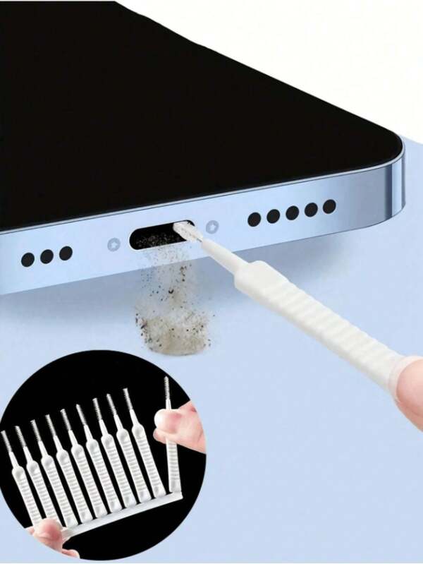 20 pezzi Kit di pulizia per porta di ricarica multipla per smartphone con tappo antipolvere per altoparlante e fori delle cuffie, spazzole per pulizia dello schermo e della polvere, strumento di pulizia per altoparlante del telefono cellulare compatibile con 15 14 13 12 11, cucina, bagno, casa, forniture per la casa