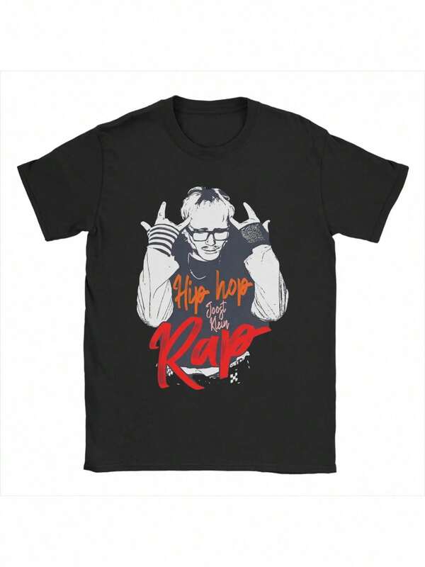 Camiseta de algodón 100% para hombres, estilo hip hop rap, Joost Klein, camisetas divertidas de verano, cuello redondo, camiseta hippie, ropa de impresión oversize