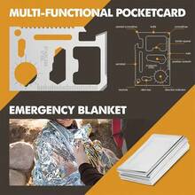 Survival Kit 25 In 1, First Aid Kit, Survival Gear, Christmas Birthday Gifts For Men Boyfriend Him Husband Camping, Hiking, Hunting, Fishing