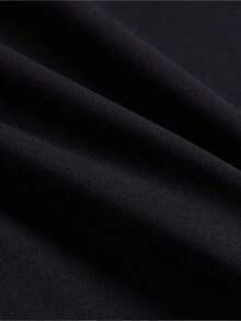 Fashionable T-Shirt With Round Neck And Letter Pattern BFXW - Black - View 5