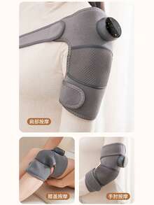 Elektrisk uppvärmd knämassageapparat, självuppvärmande knäskydd, varm smärtlindrande terapiapparat för knäleden, uppvärmning och massage av knästödet för artrit, benvård för äldre - Multifärgad - Visa 12