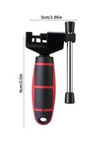 TOSUOD Herramienta portátil de acero inoxidable para romper cadenas de bicicleta - Fácil remoción de cadenas de bicicleta de montaña, mango ergonómico negro para reparación rápida, compacta y diseñada para largos recorridos, para uso de todos los ciclistas, herramientas de bicicleta, construcción